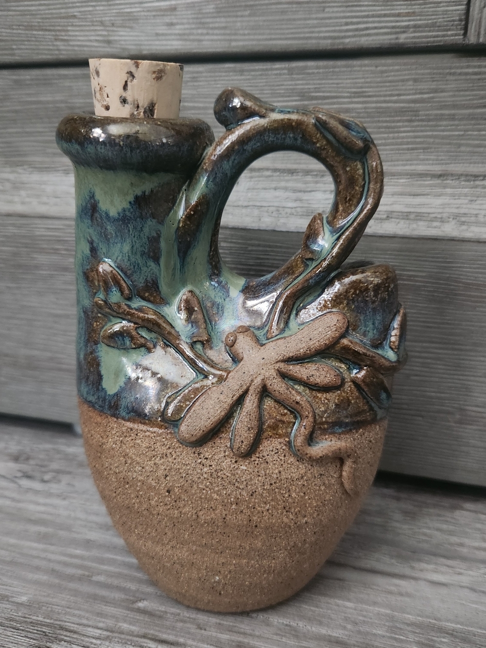 Studio Pottery by Joe Pinder GALENA ART - Pitcher Watering Can Earthenware. 5.5"